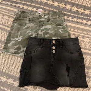 2 justice Jean skirts (skorts)